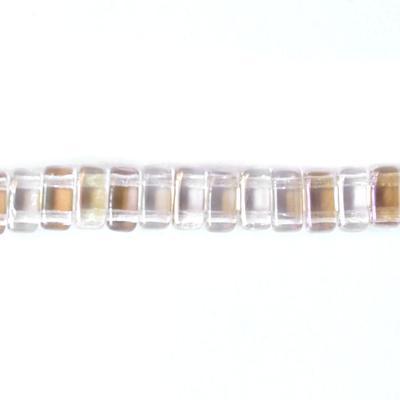 6mm Twilight Crystal Two Hole Brick Czech Glass Beads by CzechMates - Goody Beads