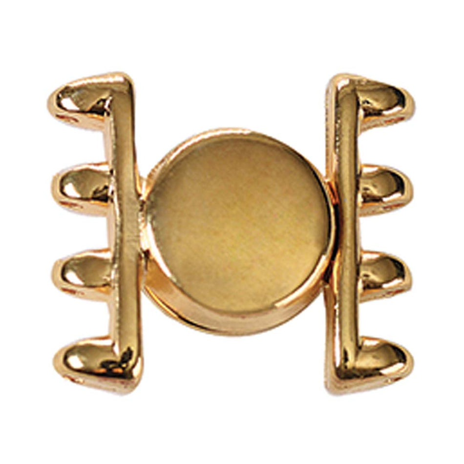 Cymbal Ateni IV 24k Gold Plated Magnetic Clasp for SuperDuo Beads - Goody Beads