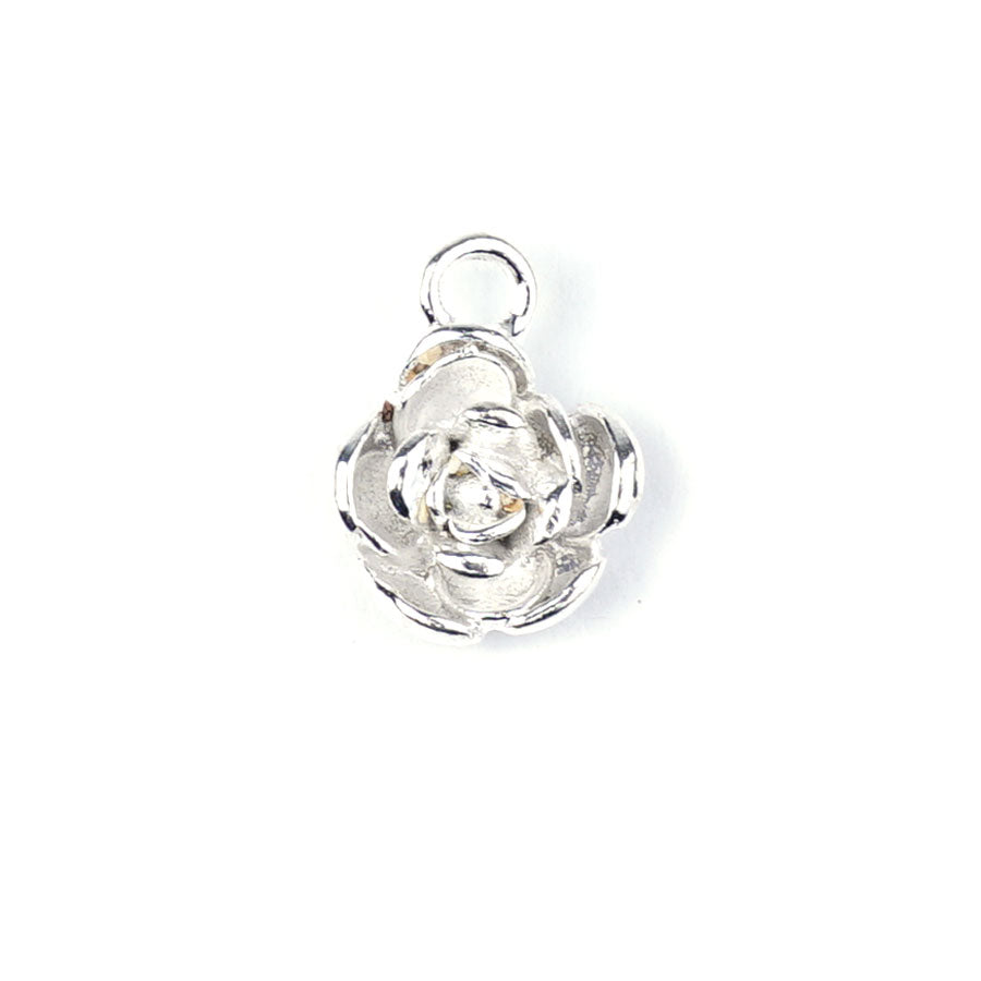 13mm Sterling Silver Plated Mini Flower Charm by Nunn Design - Goody Beads