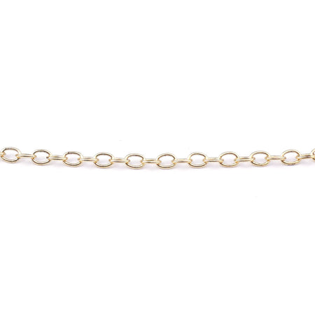 18 Inch Antique 24k Plated Gold Delicate Link Cable Chain Necklace by Nunn Designs - Goody Beads