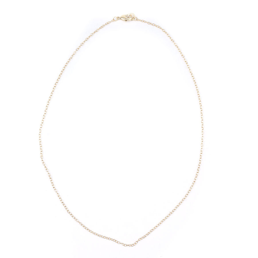 18 Inch Antique 24k Plated Gold Delicate Link Cable Chain Necklace by Nunn Designs - Goody Beads