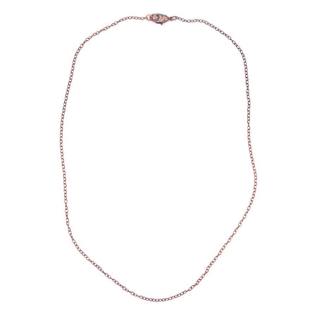 18 Inch Antique Copper Plated Delicate Link Cable Chain Necklace by Nunn Designs - Goody Beads