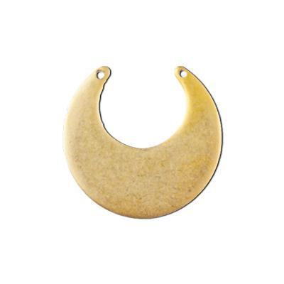 31mm 24k Gold Plated Pewter Grande Circle Eclipse Pendant by Nunn Design - Goody Beads