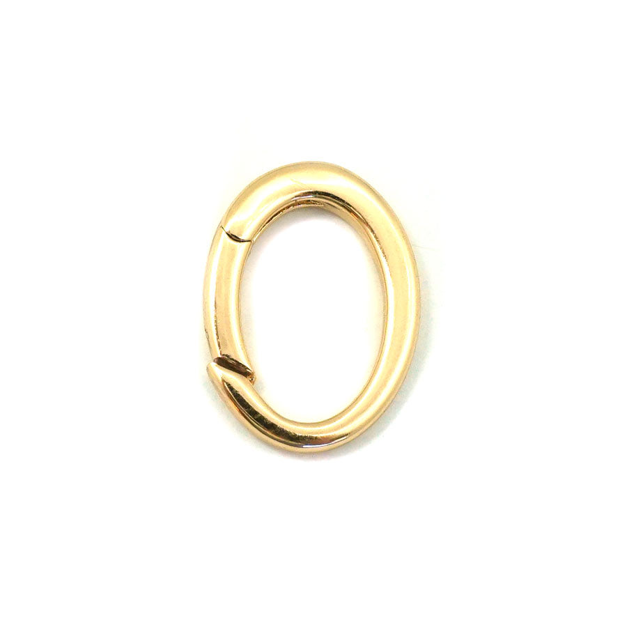 18mm Gold Plated Oval Hinged Bail Clasp - Goody Beads