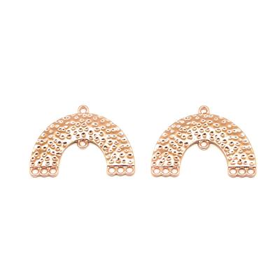 33mm Pinkish Gold Plated Arch Connector - Goody Beads