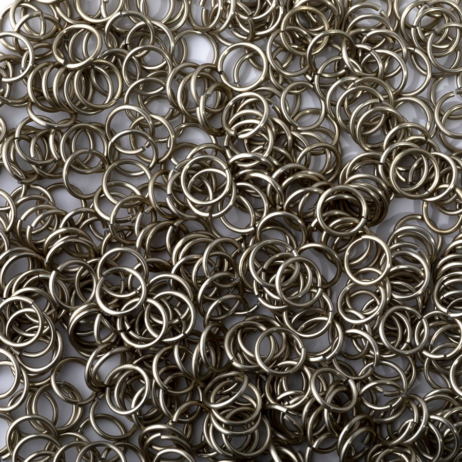18 Gauge Anodized Aluminum Champagne Jump Rings by Weave Got Maille - 6mm