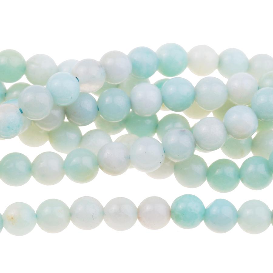 Amazonite 4mm Round 8-Inch - Goody Beads