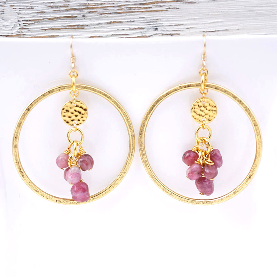 INSTRUCTIONS for DIY Beach Vacation Getaway Pink Tourmaline Earrings - Goody Beads