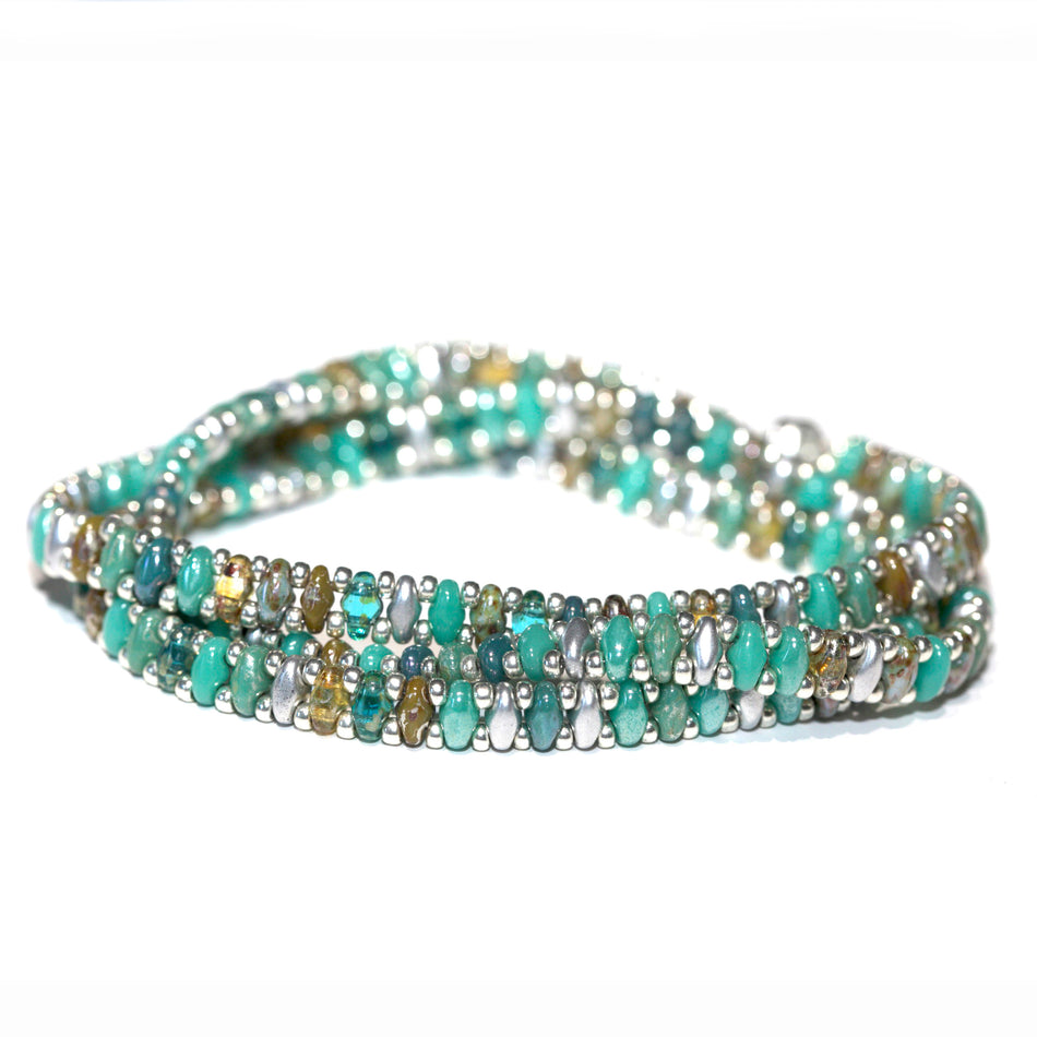 Kiki Wrap Bracelet Kit - African Turquoise Mix