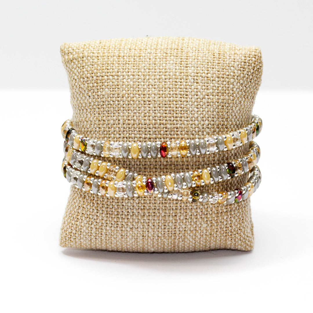 Kiki Wrap Bracelet Kit - Moonstone Mix - Goody Beads