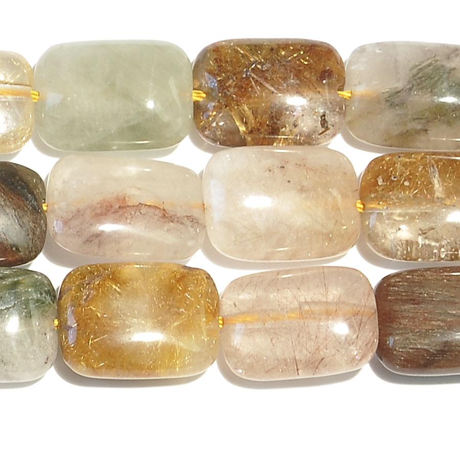 Multi Rhutilated Quartz 10x14 Rectangle