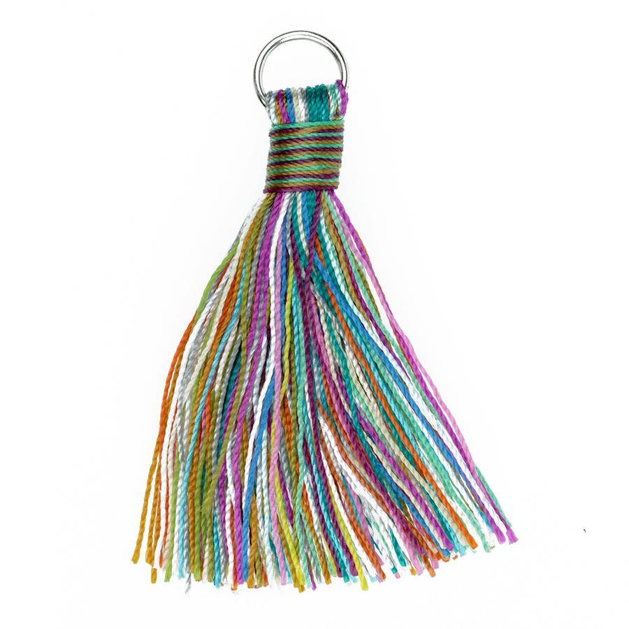 Mixed Rayon Tassel with Ring - Goody Beads